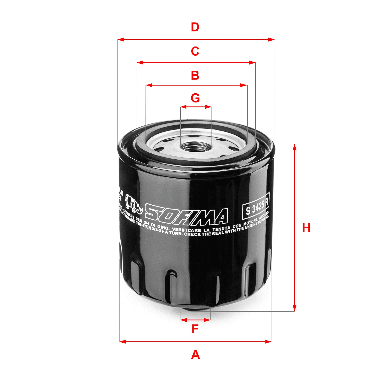 Oil Filter (S 3425 R)