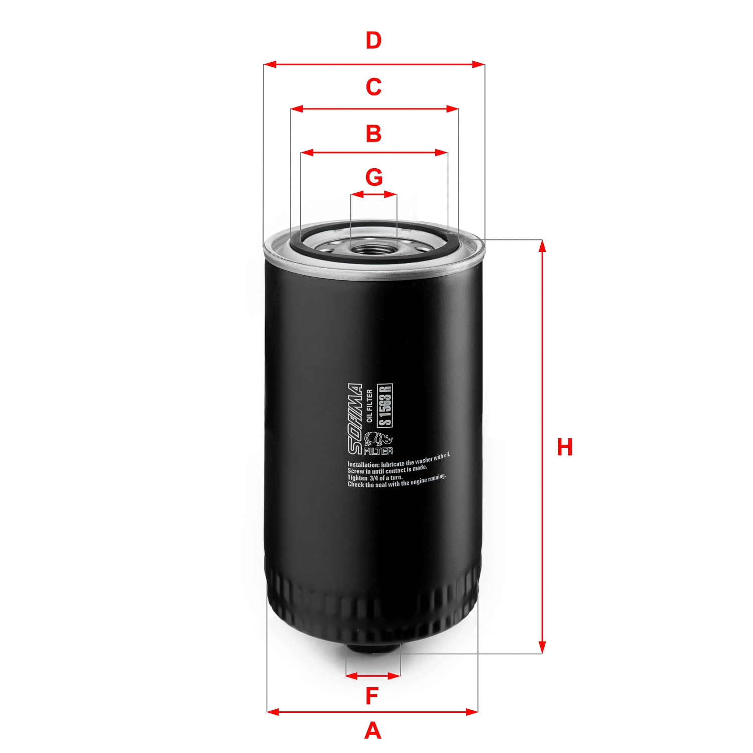 Oil Filter (S 1563 R)