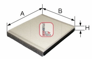 Filter, cabin air (S 3051 C)