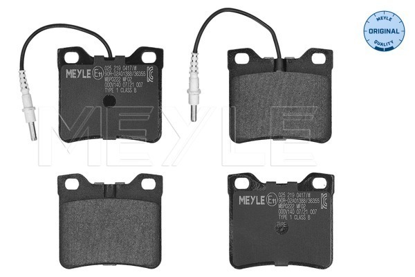 Brake Pad Set, disc brake (025 219 0417/W)