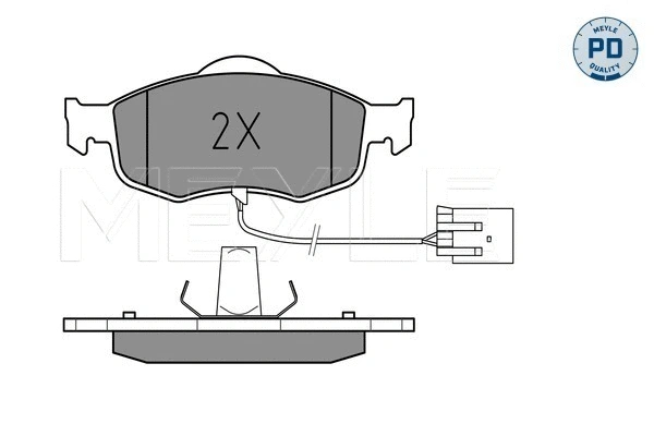 Brake Pad Set, disc brake (025 213 9618/PD)