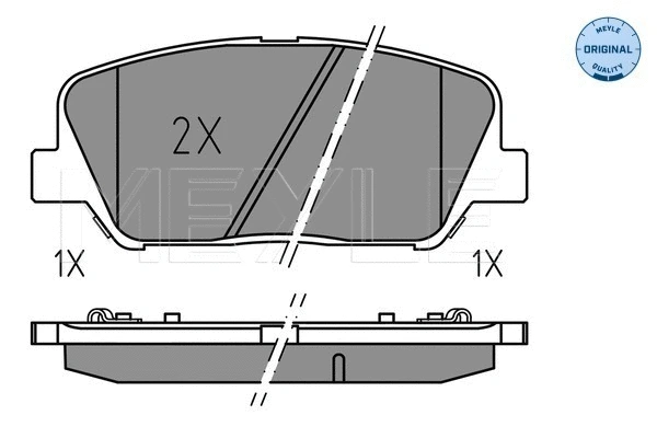 Brake Pad Set, disc brake (025 249 1517)