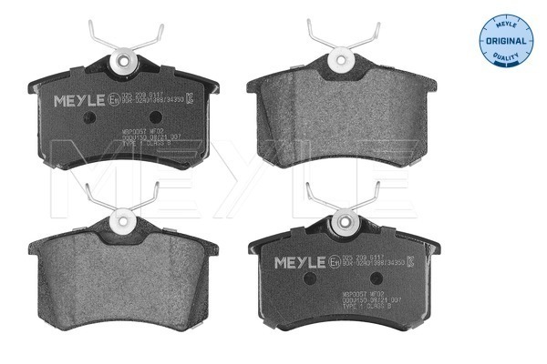 Brake Pad Set, disc brake (025 209 6117)