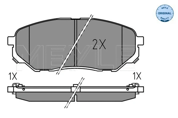 Brake Pad Set, disc brake (025 223 8017)