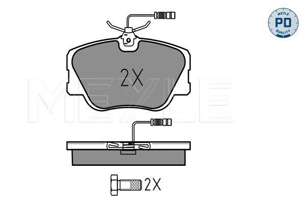 Brake Pad Set, disc brake (025 209 4119-1/PD)