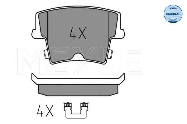 Brake Pad Set, disc brake (025 241 6318)