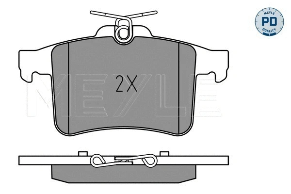 Brake Pad Set, disc brake (025 251 1416/PD)