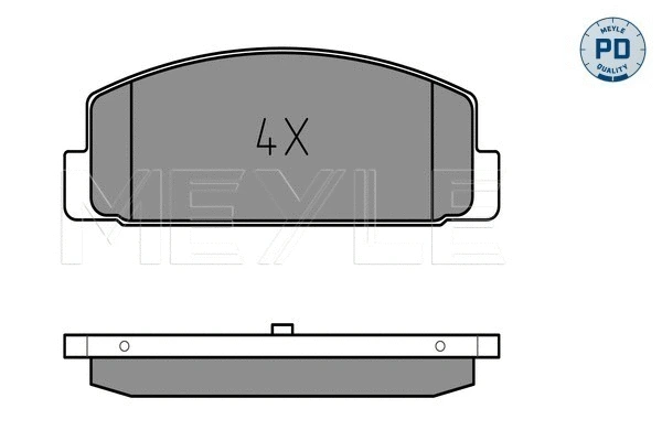 Brake Pad Set, disc brake (025 240 4514/PD)