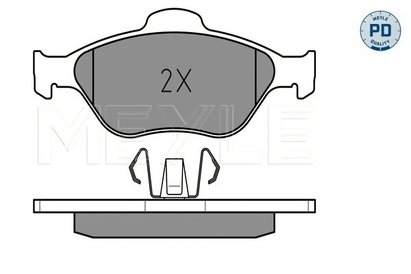 Brake Pad Set, disc brake (025 236 0418/PD)
