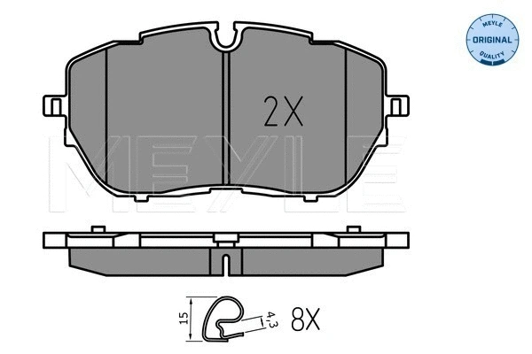 Brake Pad Set, disc brake (025 222 1818)