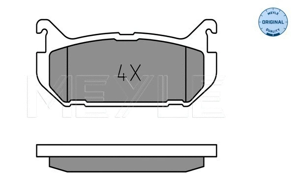 Brake Pad Set, disc brake (025 217 6614)