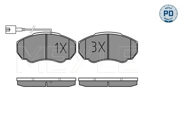 Brake Pad Set, disc brake (025 239 1719/PD)