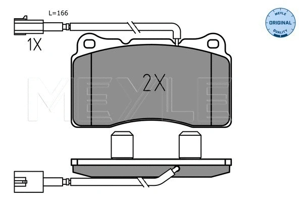 Brake Pad Set, disc brake (025 237 5716)