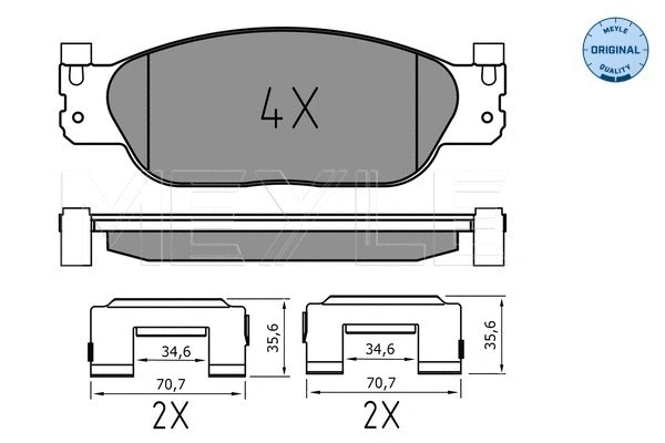 Brake Pad Set, disc brake (025 234 2318)