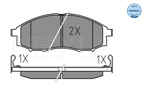 Brake Pad Set, disc brake (025 239 7017/W)