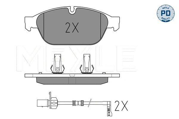 Brake Pad Set, disc brake (025 261 5820/PD)