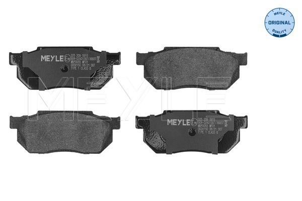 Brake Pad Set, disc brake (025 209 5915)