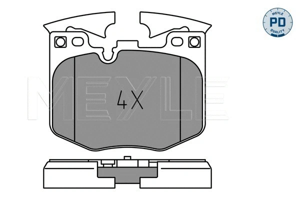 Brake Pad Set, disc brake (025 224 2520/PD)