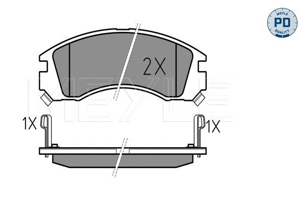 Brake Pad Set, disc brake (025 213 6315/PD)