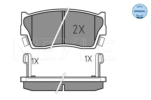 Brake Pad Set, disc brake (025 215 0014/W)