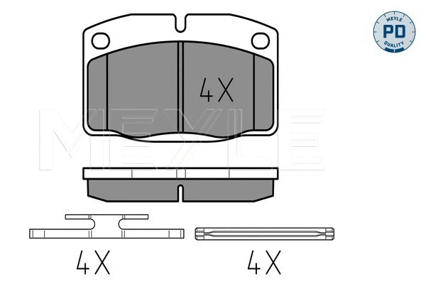 Brake Pad Set, disc brake (025 209 3915/PD)
