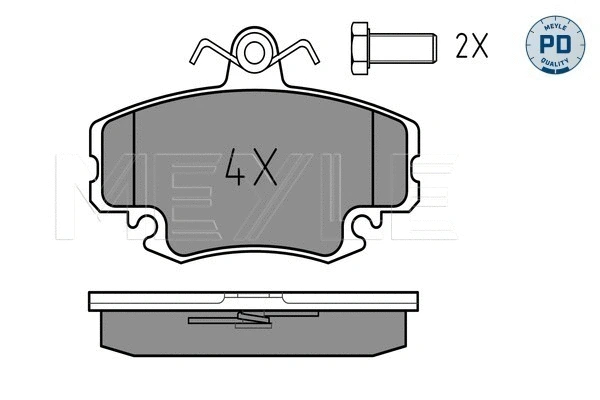 Brake Pad Set, disc brake (025 214 6318/PD)