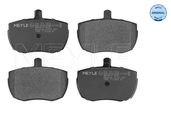 Brake Pad Set, disc brake (025 203 5918)