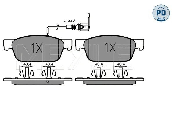Brake Pad Set, disc brake (025 246 2318/PD)