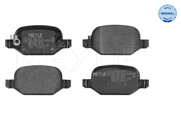 Brake Pad Set, disc brake (025 256 5217)