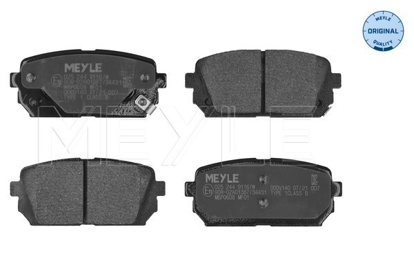 Brake Pad Set, disc brake (025 244 9116/W)