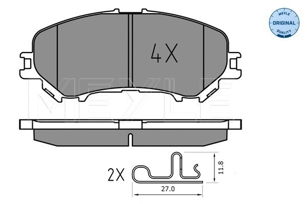 Brake Pad Set, disc brake (025 220 6518)