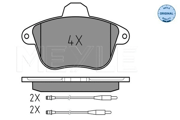 Brake Pad Set, disc brake (025 215 0717/W)