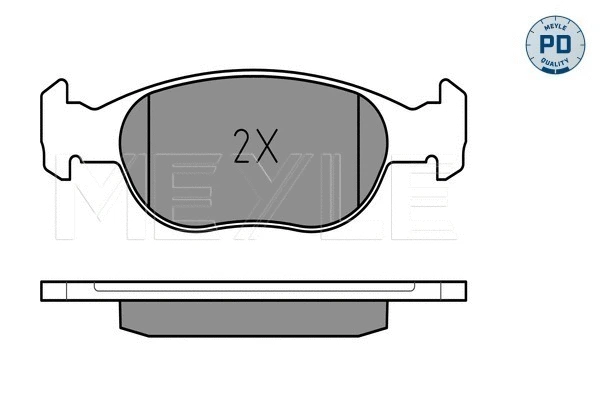 Brake Pad Set, disc brake (025 219 3017/PD)