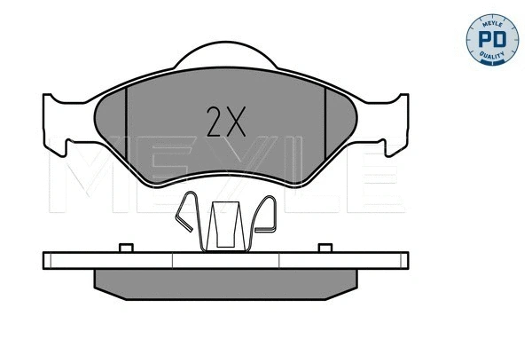 Brake Pad Set, disc brake (025 232 0018/PD)