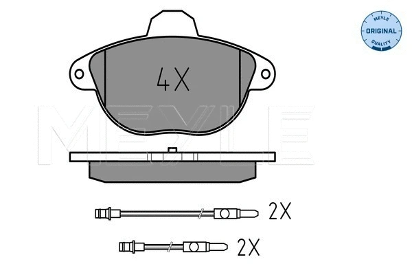 Brake Pad Set, disc brake (025 231 4617/W)