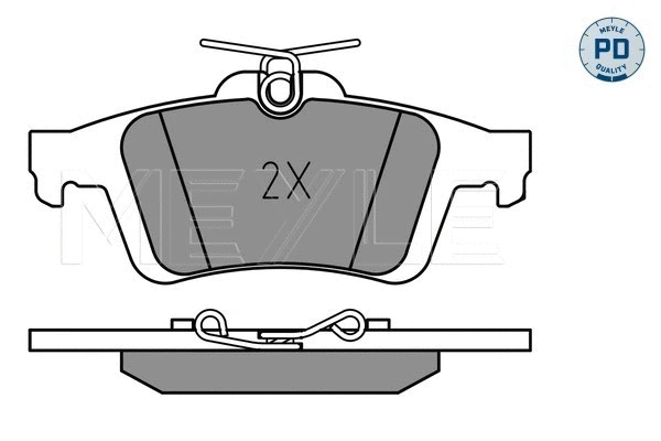 Brake Pad Set, disc brake (025 241 3717/PD)