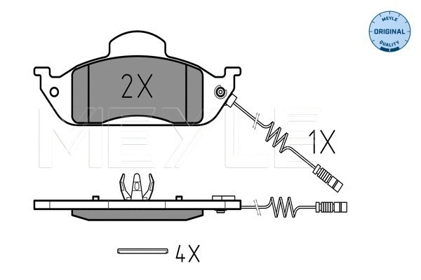 Brake Pad Set, disc brake (025 231 9317/W)
