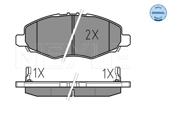 Brake Pad Set, disc brake (025 245 2316/W)