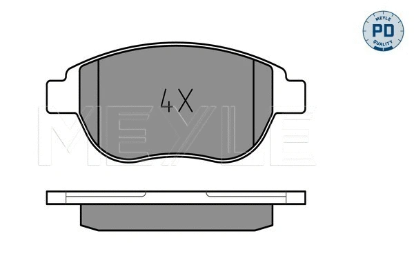 Brake Pad Set, disc brake (025 236 0019/PD)