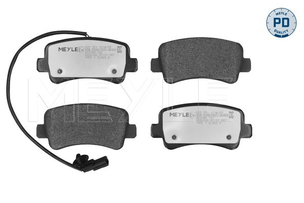 Brake Pad Set, disc brake (025 251 1218/PD)