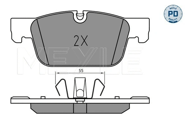 Brake Pad Set, disc brake (025 220 9817/PD)