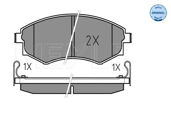 Brake Pad Set, disc brake (025 217 2517/W)