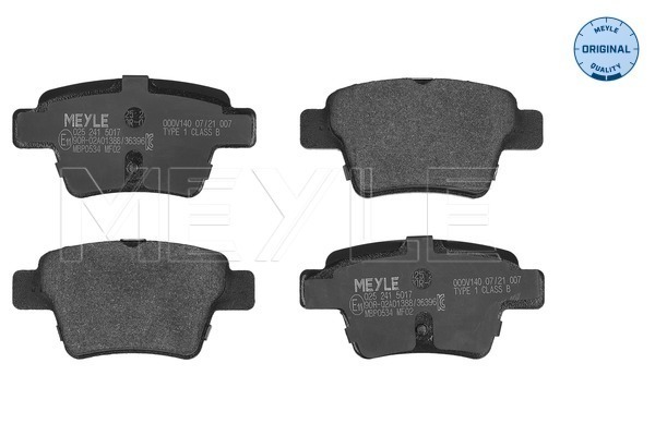 Brake Pad Set, disc brake (025 241 5017)