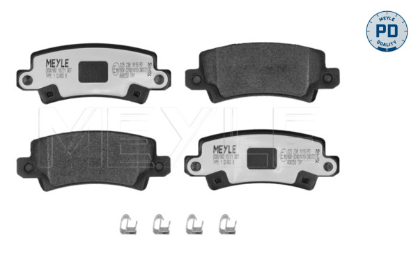 Brake Pad Set, disc brake (025 238 1616/PD)