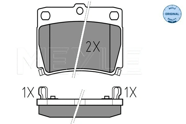 Brake Pad Set, disc brake (025 235 9315/W)