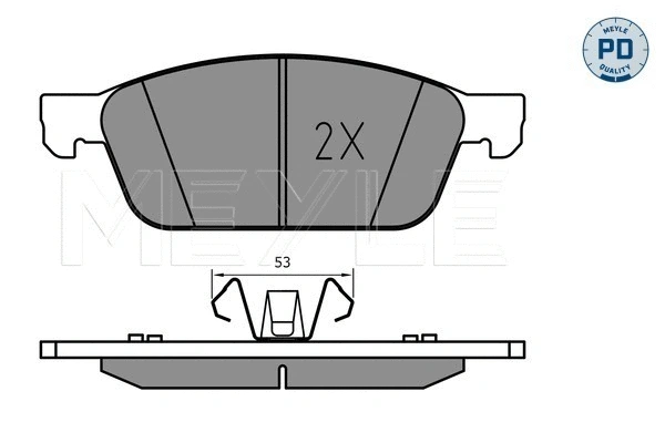 Brake Pad Set, disc brake (025 255 5518/PD)