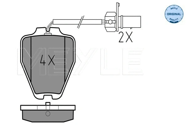 Brake Pad Set, disc brake (025 232 8017/W)