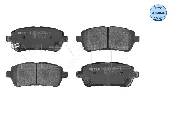 Brake Pad Set, disc brake (025 242 8316/W)