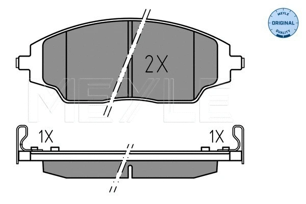 Brake Pad Set, disc brake (025 257 2218)