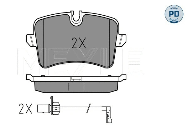 Brake Pad Set, disc brake (025 246 0617/PD)